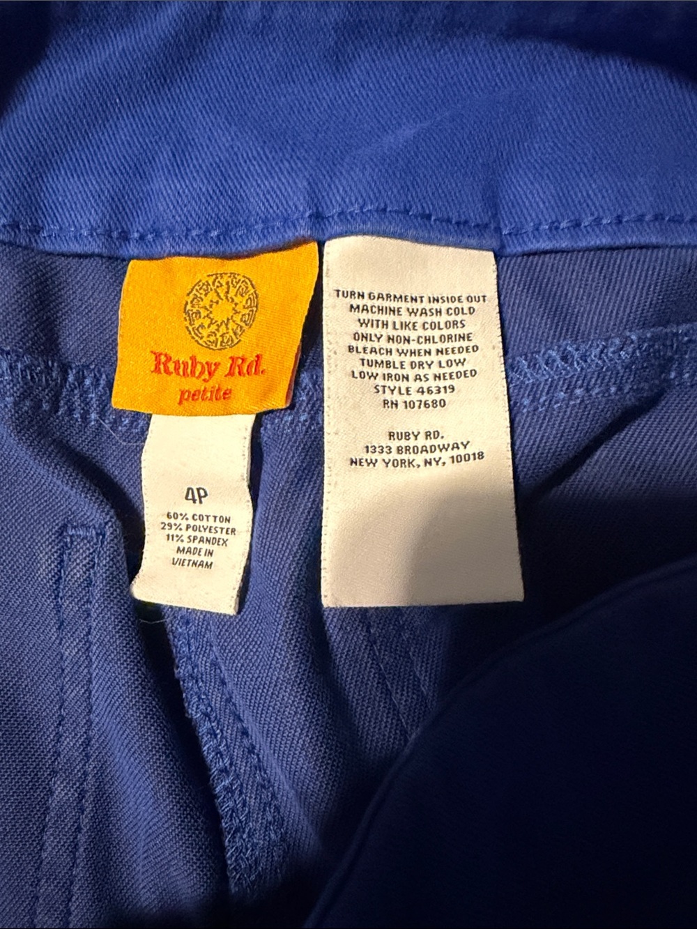 Ruby Rd. blue Leggings - Picture 3 of 3